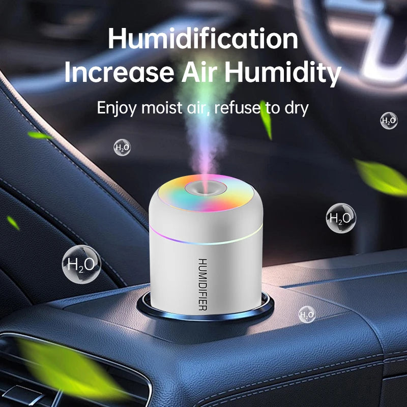 Mini USB Air Humidifier with LED Light