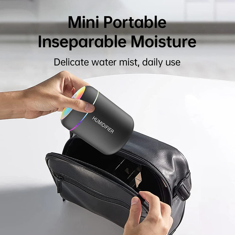 Mini USB Air Humidifier with LED Light