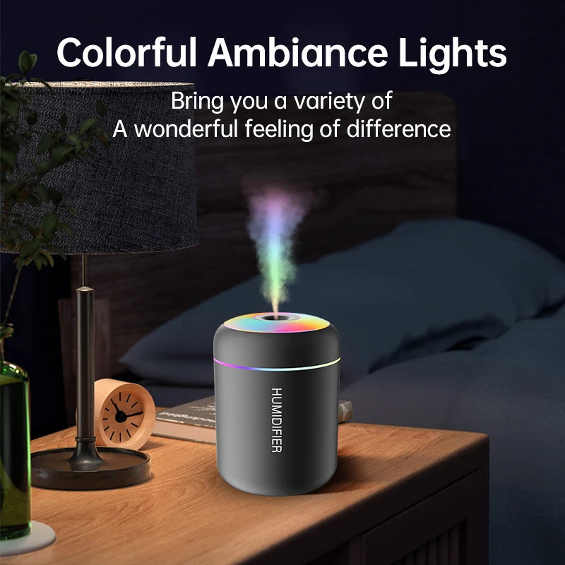 Mini USB Air Humidifier with LED Light
